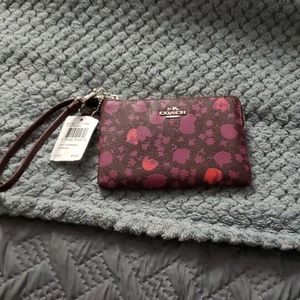 NWT Coach Prarie Leather Wristlet